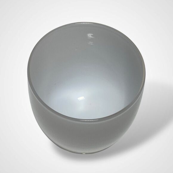 Glassybaby Cherish Votive Candle Holder White Hand Blown Glass Pre Triskelion - Picture 5 of 9